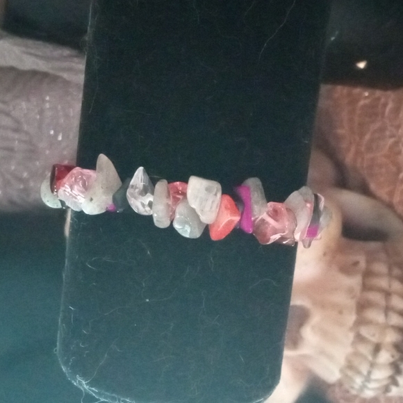 Mixed Gemstone Stretch Bracelet - Picture 1 of 2